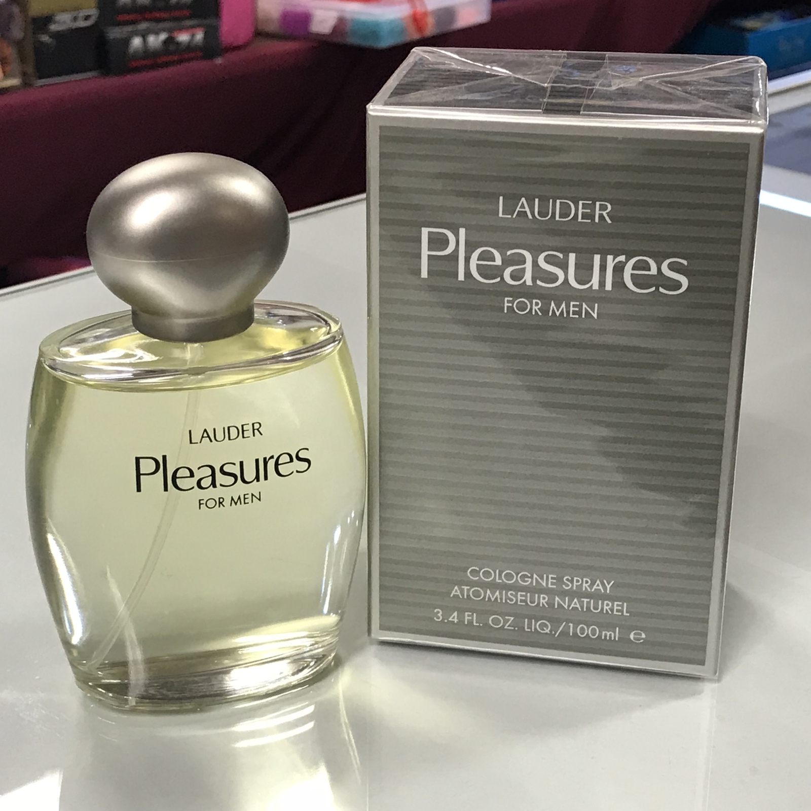 estee lauder 3.4 oz pleasures cologne spray for men