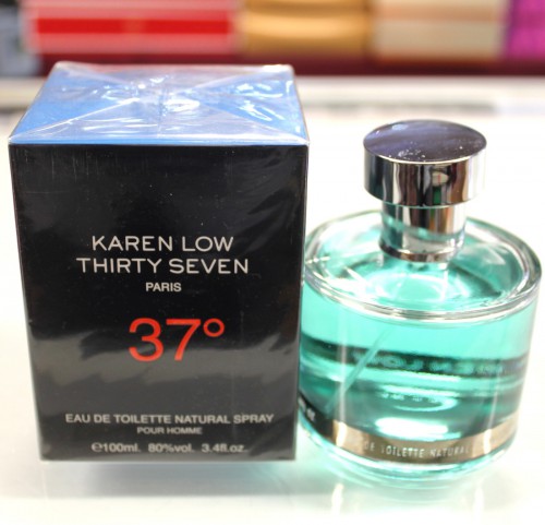 37 THIRTY SEVEN by KAREN LOW for MEN 3.4 FL.OZ / 100 ML EAU DE TOILETTE SPRAY
