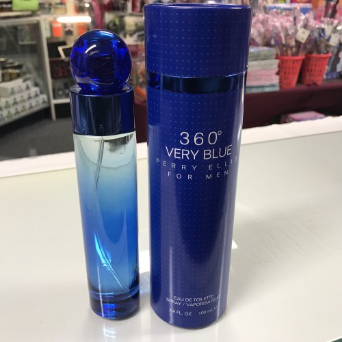 360 VERY BLUE by PERRY ELLIS for MEN 3.4 FL.OZ / 100 ML EAU DE TOILETTE SPRAY