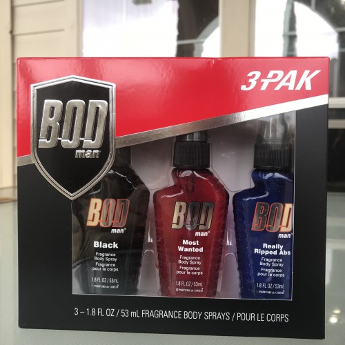 BOD MAN FRAGRANCE BODY SPRAYS - 3 Pieces Set