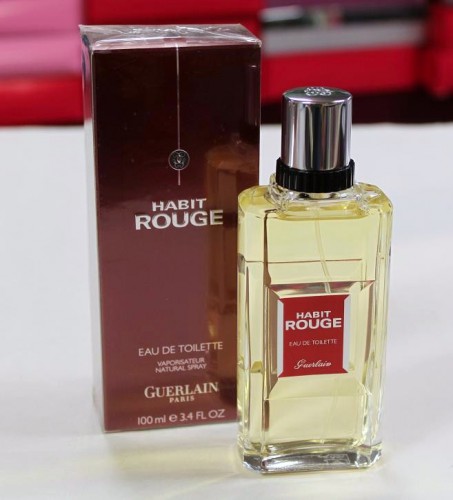 Habit Rouge by Guerlain Paris for Men 3.4 fl.oz / 100 ml eau de toilette spray