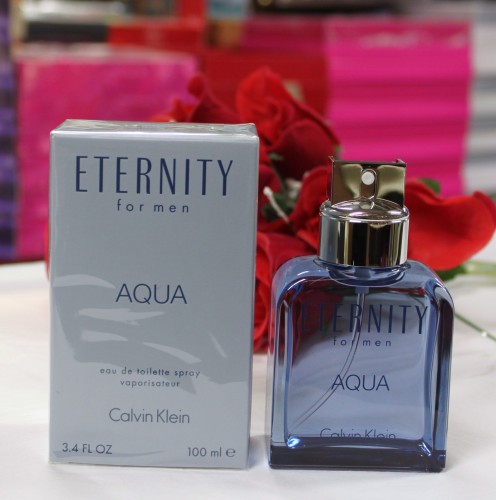 Eternity Aqua by Calvin Klen for Men 3.4 fl.oz / 100 ml eau de toilette spray