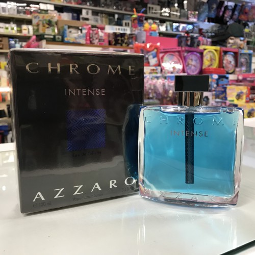 Chrome Intense by Azzaro for Men, 3.4 fl.oz / 100 ml eau de toilette spray