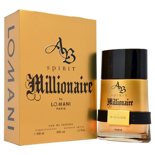 AB Spirit Millionaire by Lomani for men 3.3 fl.oz / 100 ml eau de toilette spray