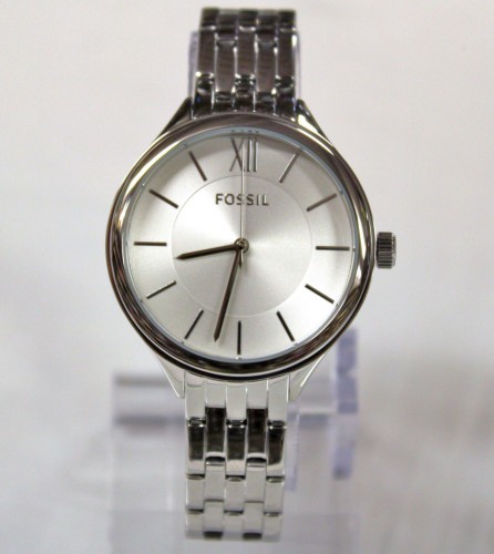 Brand New FOSSIL BQ3048 Silver Stainless Steel Classic Dial WOMEN WATCH