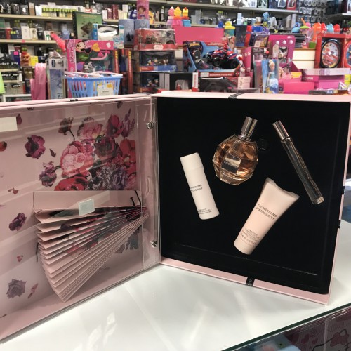 Flowerbomb by Viktor & Rolf 4PCs Women Set, 1.7 oz+ 0.33+ Body Cream+ Shower Gel