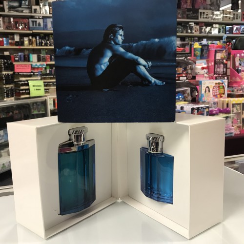 Desire Blue by Dunhill 2-PCs Men Set, Vintage Classic formula 3.4 oz + 2.5 AS
