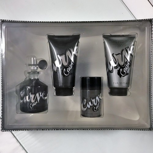 CURVE CRUSH by Liz Claiborne 4PCs Men Set 2.5 OZ + Deo + Skin Soother+ Body Wash