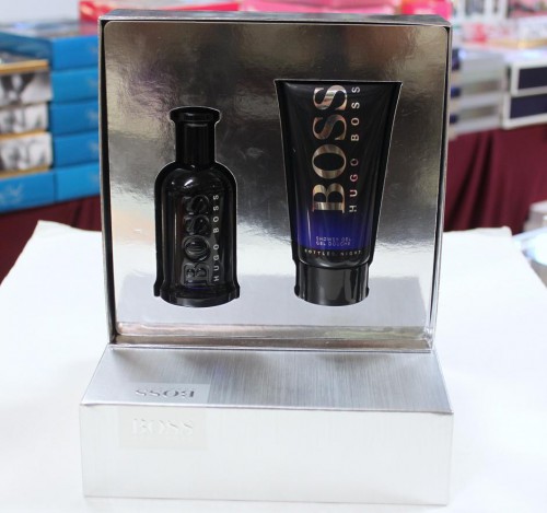 HUGO BOSS BOTTLED NIGHT by HUGO BOSS 2-pcs MEN Set, 3.3 oz + 5.0 SHOWER GEL