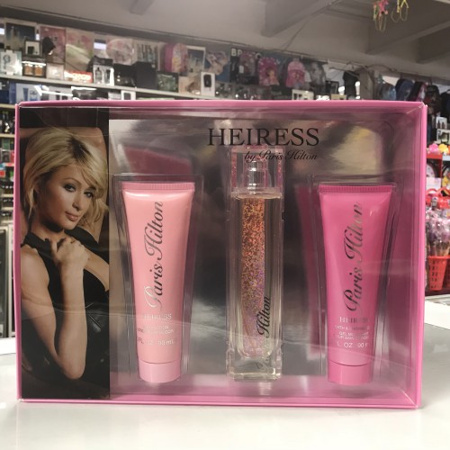 HEIRESS by PARIS HILTON 3-PCs WOMAN Set, 3.4 OZ + 3.0 Body Lotion + Shower Gel