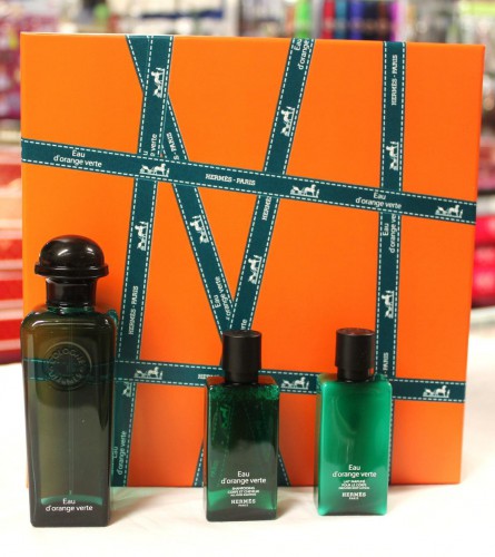 HERMES EAU D ORANGE VERTE 3-PCS SET UNISEX, Men / Women  HARD TO FIND