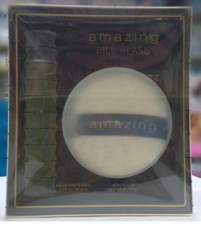 Amazing by Bill Blass, Vintage Classic 2PCs Women Set, 3.3 oz + 170 g Powder