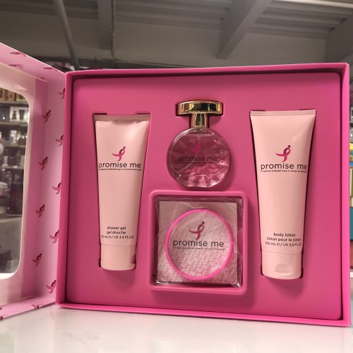 Promise Me 4-Pieces Women Set 1.0 + 3.4 Body Lotion + 3.4 Shower Gel + Bracelet