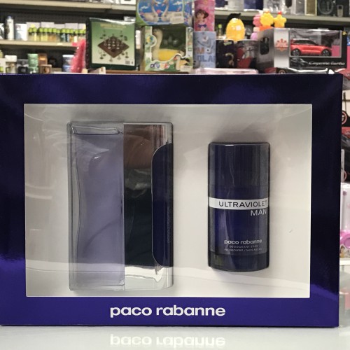 ULTRAVIOLET by PACO RABANNE 2-PCs Men Set, 3.4 FL.OZ + 2.5 OZ Deo Stick