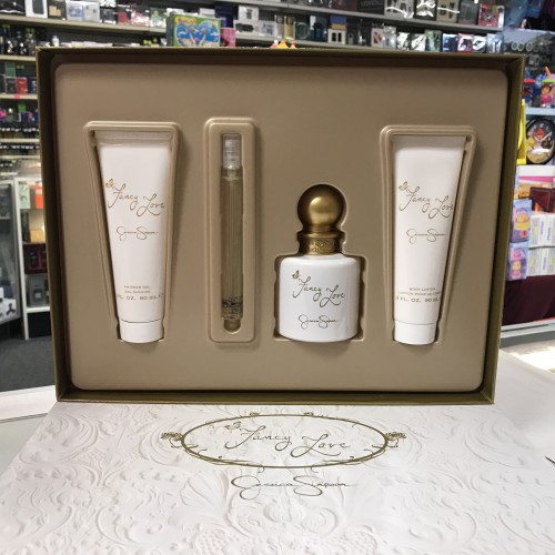 FANCY LOVE by JESSICA SIMPSON 4PCS WOMAN SET, 3.4 FL.OZ + MINI + LOTION + GEL