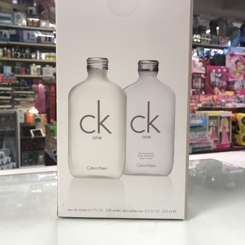 CK ONE by Calvin Klein 2PCS SET UNISEX 6.7 OZ + 8.5 Skin Moisturizer Men / Women