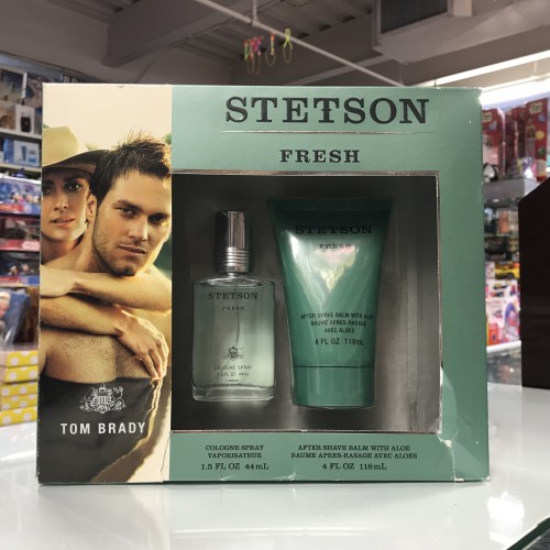 Stetson Fresh by Stetson 2 Pieces Men Set 1.5 fl.oz + 4.0 oz Aftershave Balm
