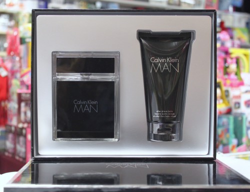 Calvin Klein Man 2 PCs Set for Men, 3.4 oz edt spray + 5.0 Aftershave Balm