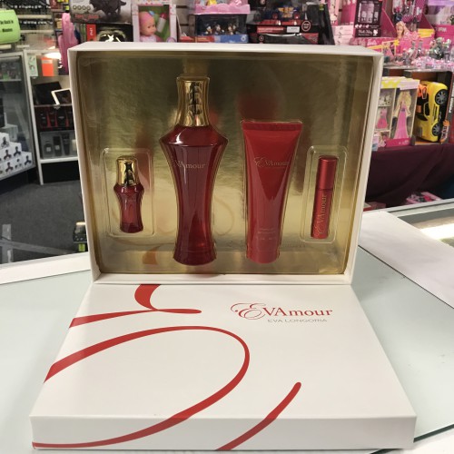 EVAmour by Eva Langoria 4-Pcs Set for Women  3.4 OZ + 0.25 + 0.25 + 3.0 Gel