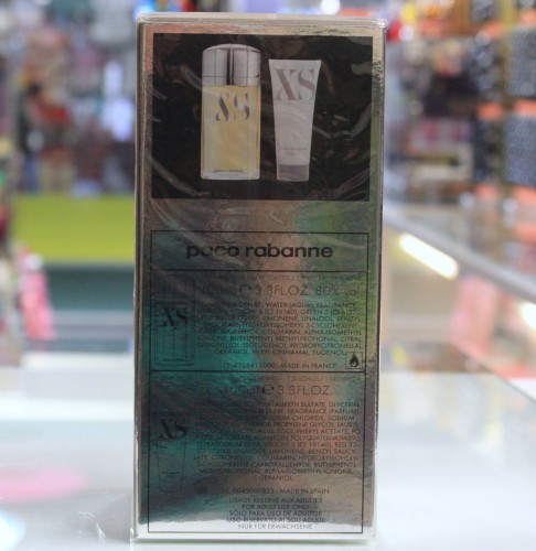 XS by PACO RABANNE 2-pcs Set for MEN  3.3 fl.oz / 100 ml Eau De TOILETTE SPRAY