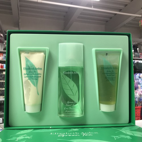 Green Tea by Elizabeth Arden 3.3 FL.OZ SPRAY 3pcs Woman Set. 3.3+Body Lotion+Gel