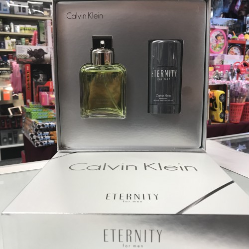 ETERNITY BY CALVIN KLEIN 2-Pcs MEN Set, 3.4 OZ + DEO Stick