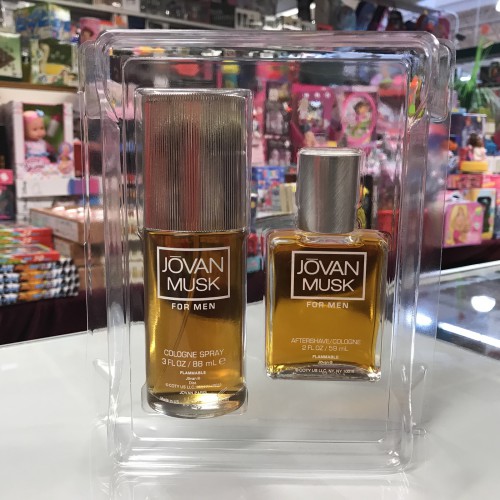Jovan Musk by Jovan Musk 2PCs men Set 3.0 oz Spray + 2.0 oz Aftershave, Vintage