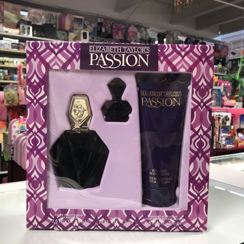 PASSION by Elizabeth Taylor 2-Pcs Set for Women 2.5 + MINI + 6.8 BODY LOTION