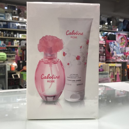 CABOTINE ROSE by GRES 3-PCs WOMAN Set, 3.4 FL.OZ + 6.76 BODY LOTION