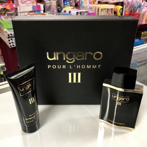 UNGARO POUR L'HOMME by EMANUEL UNGARO 2pcs Men Set, 3.4 OZ + Aftershave