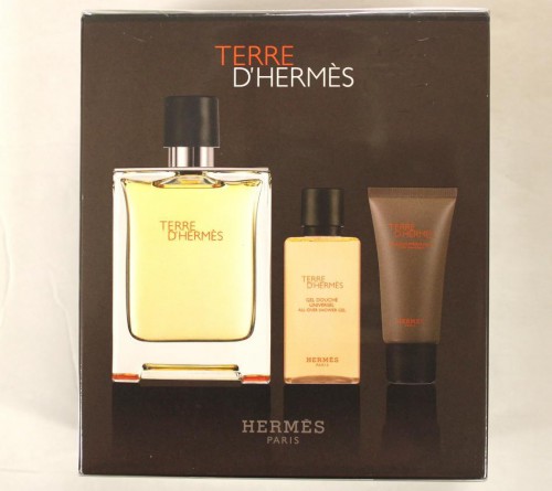 TERRE D'HERMES by HERMES 3-Pcs Set for MEN 3.3 FL.OZ / 100 ML EDT Spray