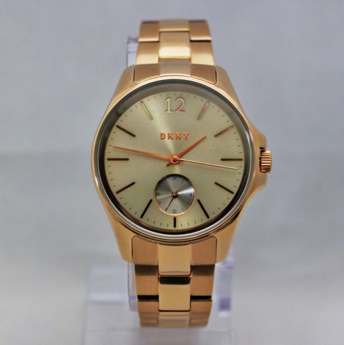New DKNY NY2518 Eldridge Rose Gold Tone Stainless Steel Women Watch