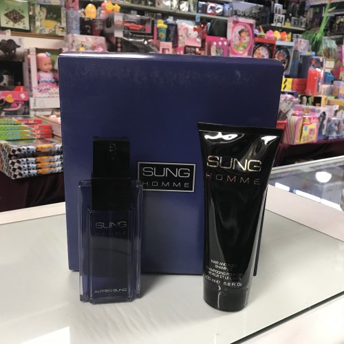 SUNG HOMME by Alfred Sung 2-Pieces Set for Men 3.4 fl.oz / 100 ml eau de toilette spray 6.8 fl.oz / 200 ml hair and body shampoo