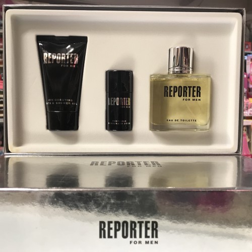 Reporter by Reporter 3-Pieces Set for Men  2.5 oz + 1.7 Shower Gel + 0.8 Deo