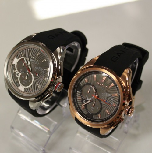 New GANT W11001 Silver / W11006 Rose Gold Chronograph Silicone Band Men Watchs