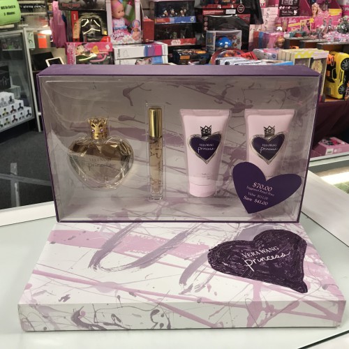 Vera Wang PRINCESS 4-PCs Woman Set, 1.7 OZ + 0.2 + Body Lotion + Body Polish