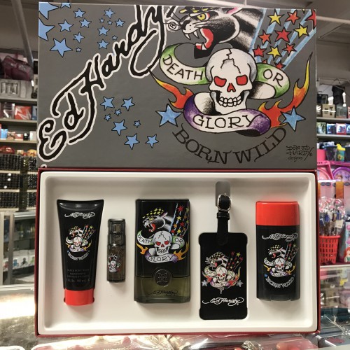BORN WILD BY CHRISTIAN AUDIGIER  5-PCS GIFT SET FOR MEN 3.4 FL.OZ / 100 ML EAU D