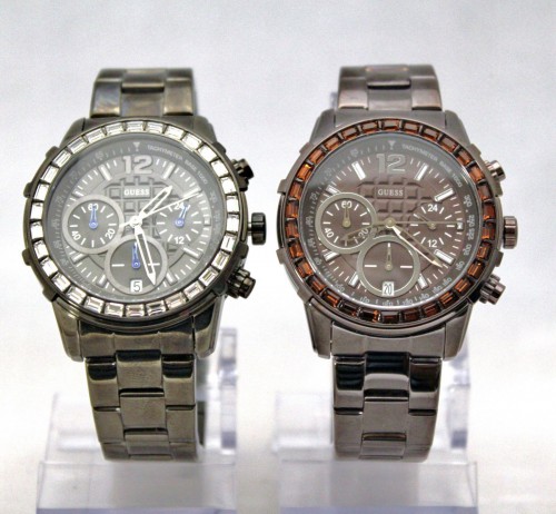 NEW GUESS U0016L3 Black or U0016L4 Brown Tachymeter Chronograph Women Watches