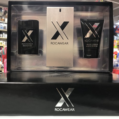 Roca & Wear X Diamond Celebration 3-pcs Men Set, 3.4 oz + Deodorant + Shower Gel