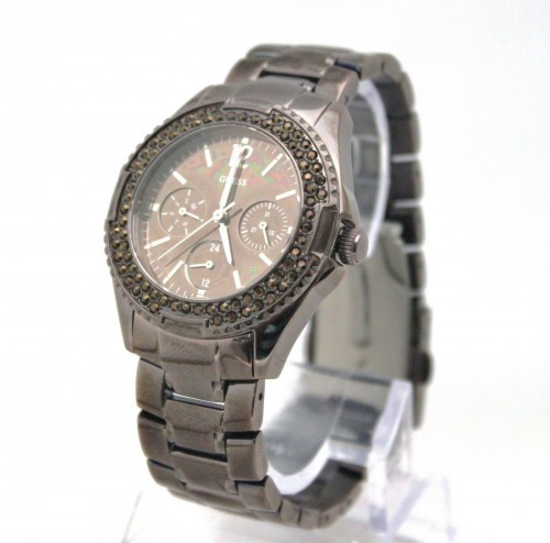 New Guess U1363L1 Brown Rock Candy Bronze Swarovski Stainless Steel Women Watch
