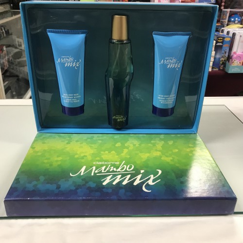 MAMBO MIX BY LIZ CLAIBORNE 3-PCs Men Set, 3.4 OZ + AFTERSHAVE + BODY WASH