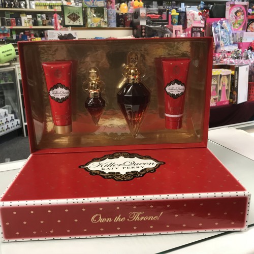 Killer Queen by Katy Perry 4-PCs WOMAN Set 3.4 OZ + 0.5 + 2.5 Body Lotion + Gel