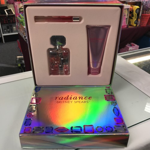 RADIANCE by BRITNEY SPEARS 3PCs Women Set 1.7 oz + Body Souffle + MINI