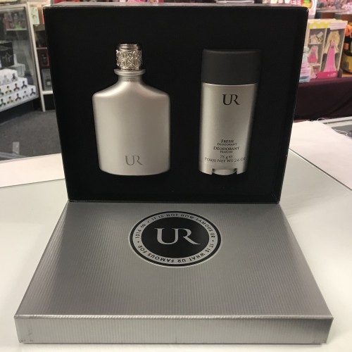 USHER UR by USHER 2-Pcs Set for Men, 3.4 OZ + 2.6 OZ Deodorant Stick
