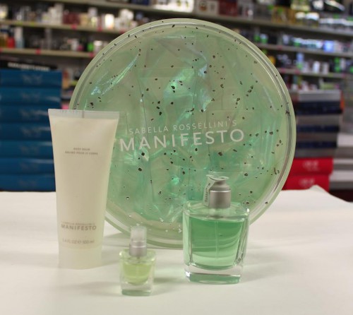 Manifesto Isabella Rossellini's 3PCs Women Set, 2.5 oz + 0.25 + 3.4 Body Balm