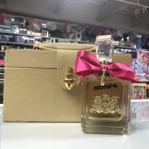 VIVA LA JUICY by JUICY COUTURE for WOMAN 3.4 OZ + COSMETICS BOX