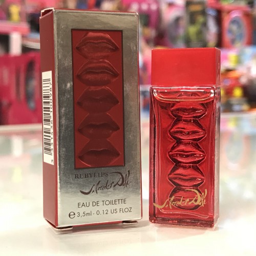 Ruby Lips by Salvador Dali for women Vintage Classic Fragrance, 0.12 oz, splash