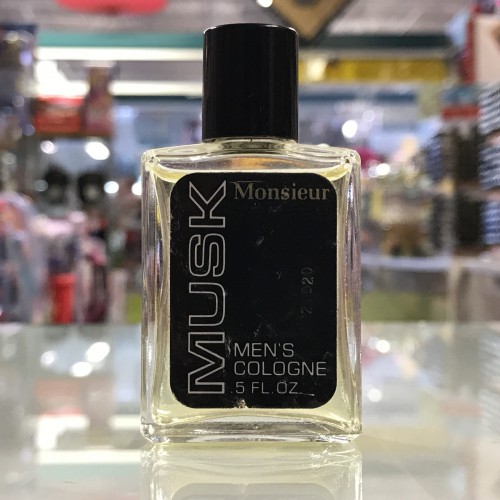 Musk Monsieur by Dana for Men, 0.50 fl.oz / 15 ml cologne splash, Vintage Frag.