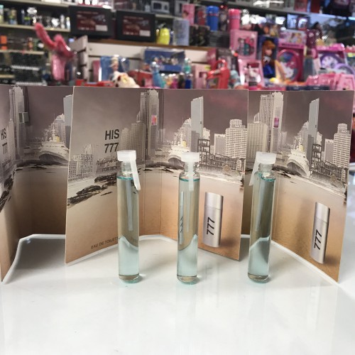 Lot of 3-Quantity Perfume vials HIS 777 by Parfum de Laroma Men, free shipping