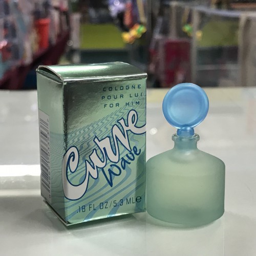 Curve Wave by Liz Claiborne Men 0.18 fl.oz / 5.3 ml cologne, splash, mini bottle